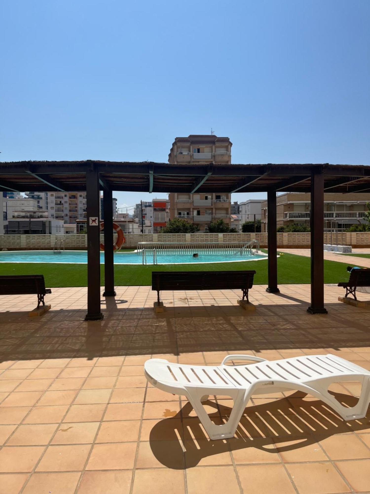 Apartamento 1ª Linea De Playa - Con Piscina Y Parking Playa de Gandia Zewnętrze zdjęcie