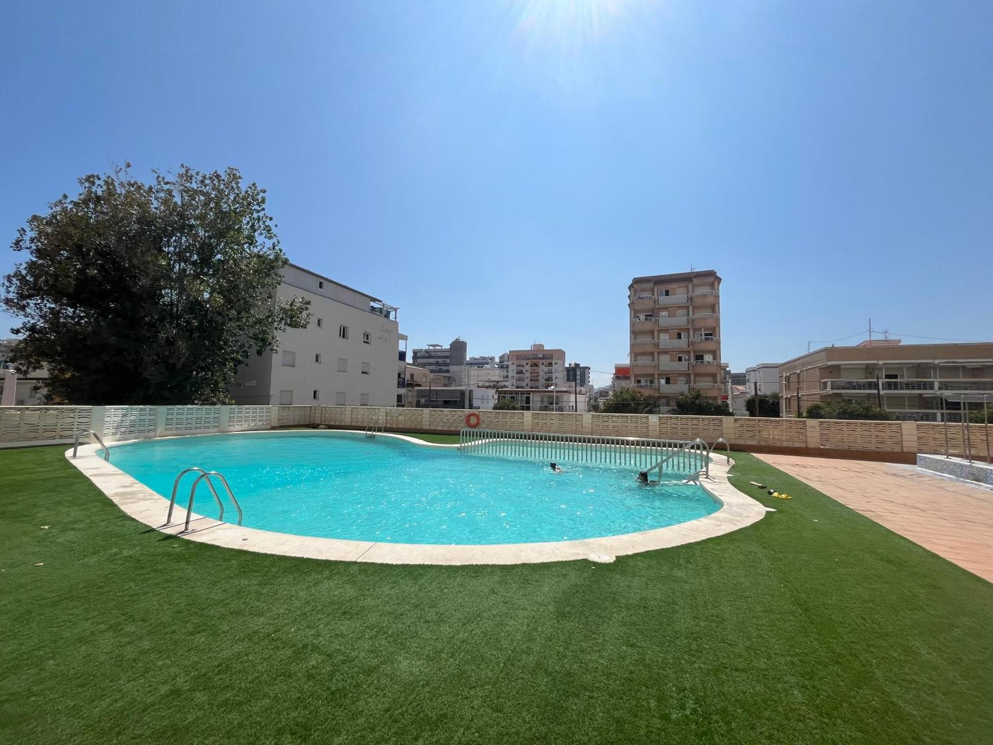 Apartamento 1ª Linea De Playa - Con Piscina Y Parking Playa de Gandia Zewnętrze zdjęcie