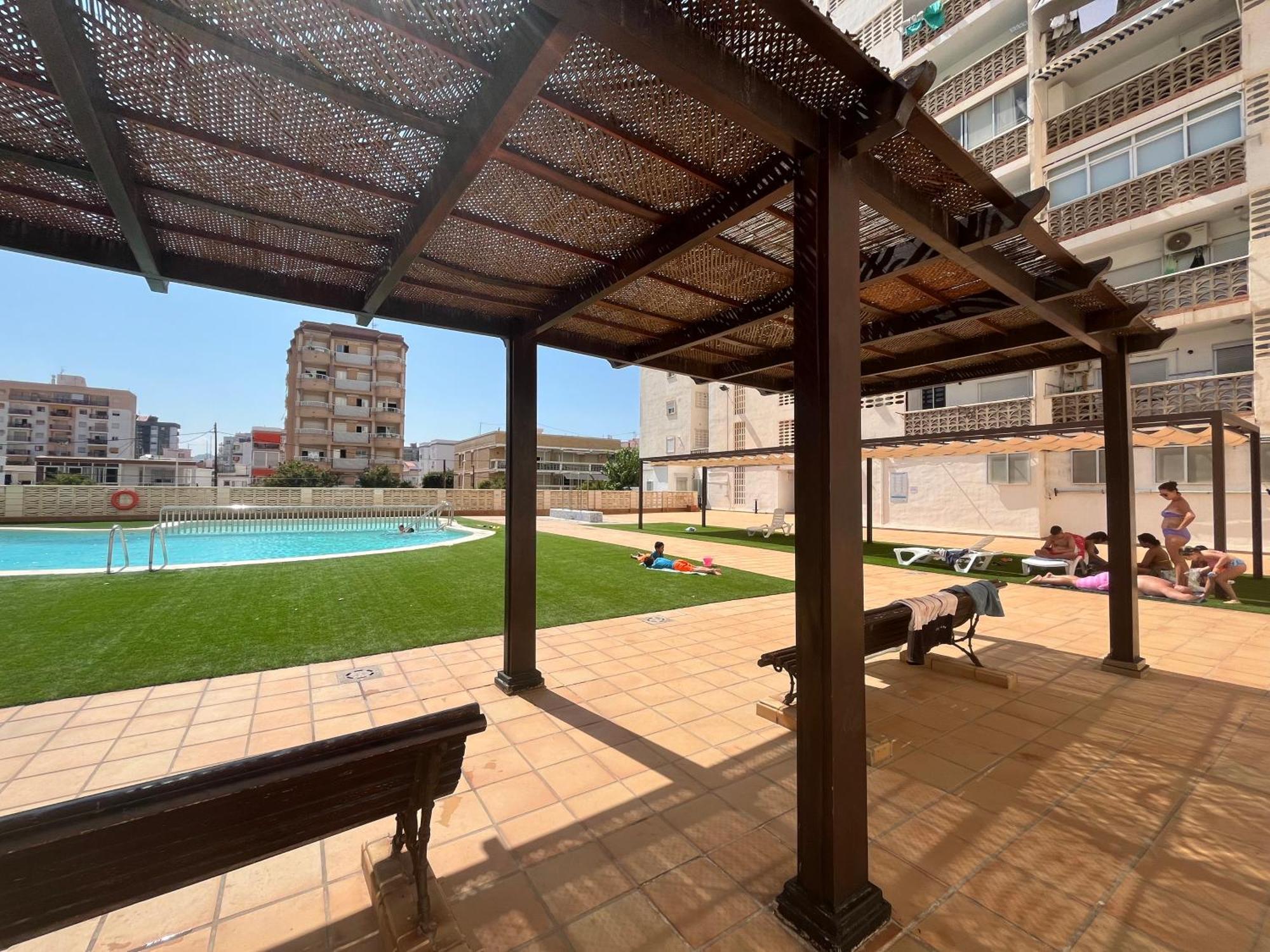 Apartamento 1ª Linea De Playa - Con Piscina Y Parking Playa de Gandia Zewnętrze zdjęcie