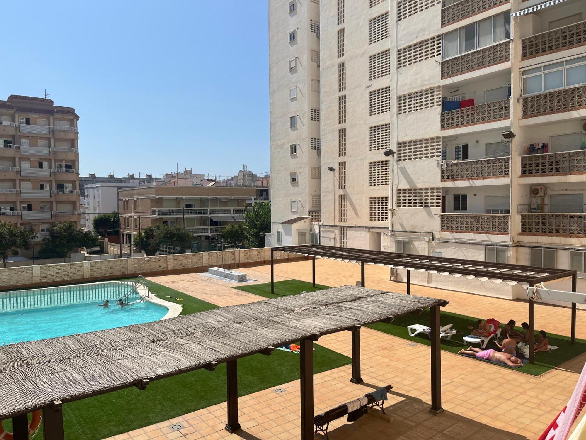 Apartamento 1ª Linea De Playa - Con Piscina Y Parking Playa de Gandia Zewnętrze zdjęcie