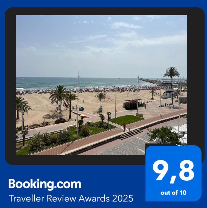 Apartamento 1ª Linea De Playa - Con Piscina Y Parking Playa de Gandia Zewnętrze zdjęcie